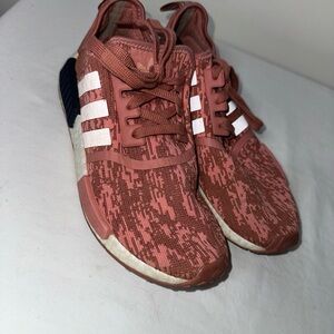 Adidas Raw Pink Women’s Pink Glitch Sneakers - Coral and White